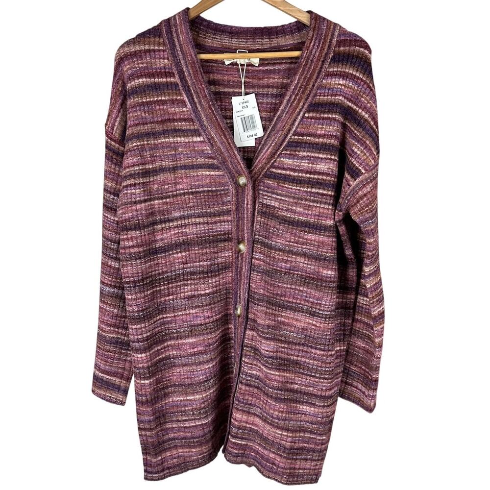 L Space Demi Cardigan Sundown Space Dye Women's Size XS/S New With Tags